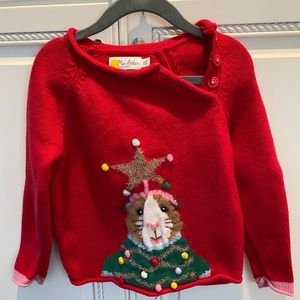 Mini Boden Christmas Sweater, Size 4T-5T